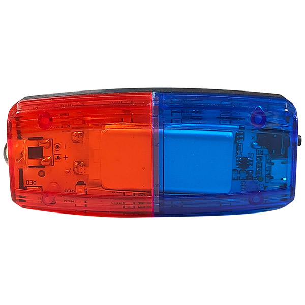 警示肩燈-LED充電式-紅藍燈
