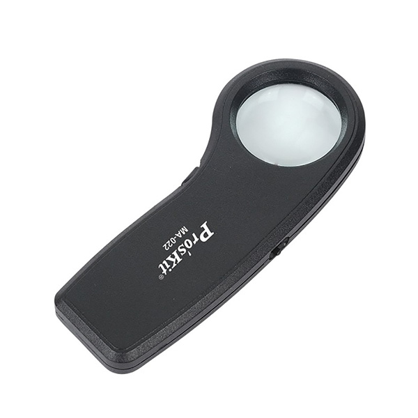 【ProsKit 寶工】圓型手持LED/UV燈26D放大鏡 MA-022