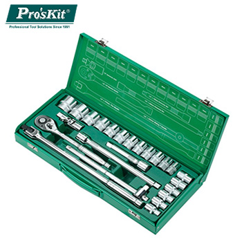 【ProsKit 寶工】1/2" 24件套筒工具組 SK-42401M
